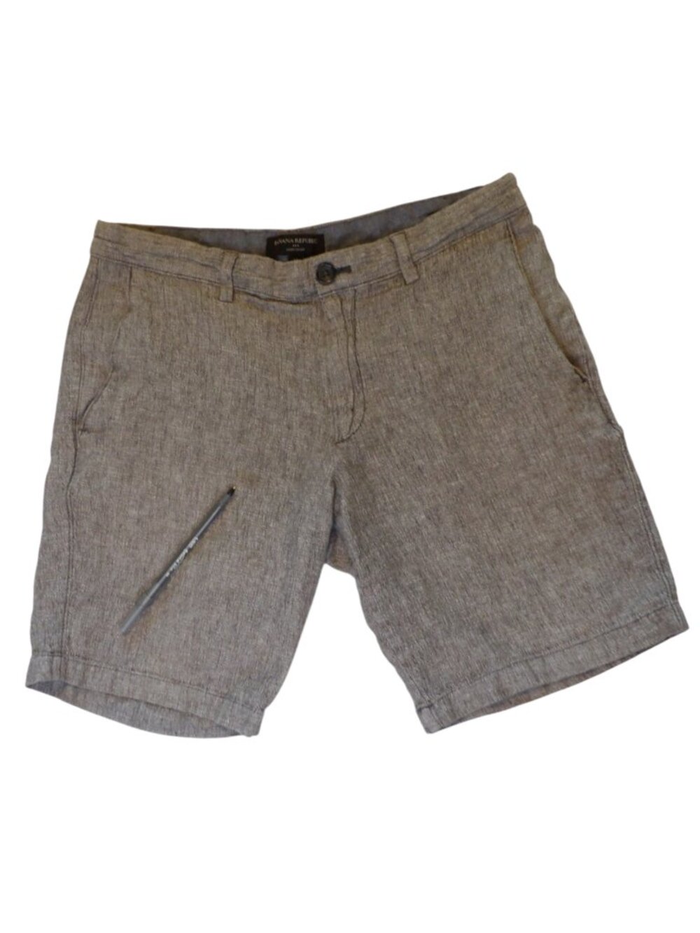Banana Republic Factory Gray Linen Blend Shorts Size 32
